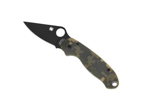 spyderco - c223gpcmobk - couteau spyderco para 3 camo lame noire