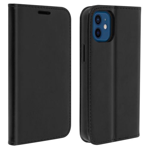 Avizar Étui Pour iPhone 12 / 12 Pro Clapet Porte-cartes Fonction Support Noir