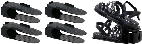 Idebox Noir - Ranges Chaussures Gain De Place (Lot De 5)