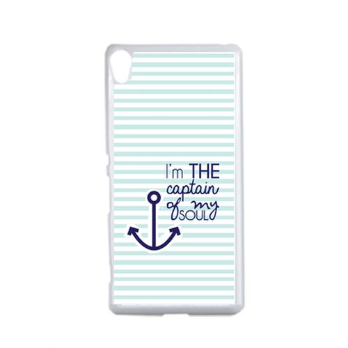Coque Captain Ancre Compatible Sony Xperia X Transparent