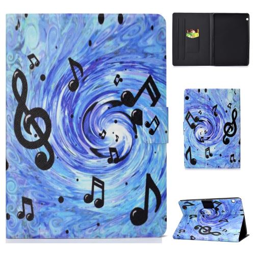 Etui en PU porte-cartes notes de musique pour votre Huawei MediaPad T3 10