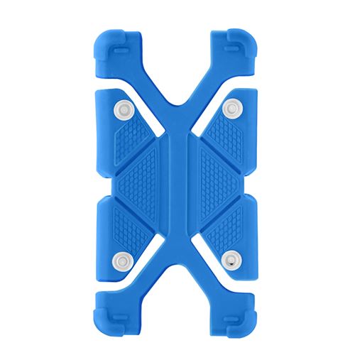 Avizar Coque smartphone 4.7 à 5.3 pouces Universel Bumper Silicone bleu Mode Support
