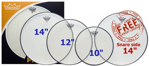 Pack ambassador transparentes - 10/12/14 + 14 (timbre)-Remo