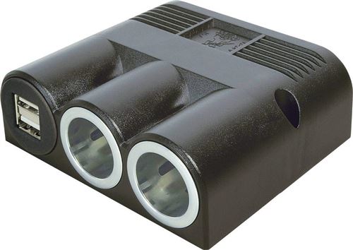 Chargeur Voiture Usb Et Prise Allume Cigare Femelle X2 Procar