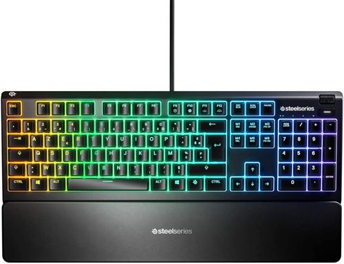 Clavier Gamer SteelSeries Apex 3 – Rétroéclairage RVB, Résistant à l'Eau, Repose-Mains Magnétique - vue 5