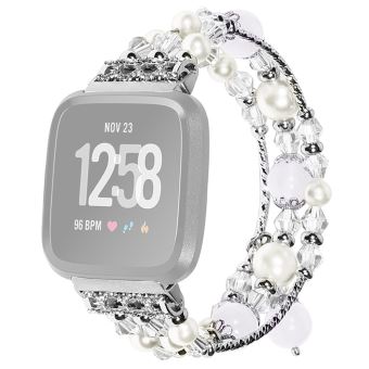 Bracelet de montre Compatible avec Fitbit Versa Lite Blanc