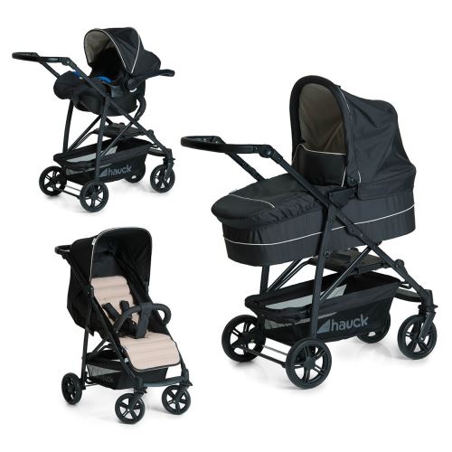 Poussette combinée Rapid 4 Plus Trioset - Caviar Beige