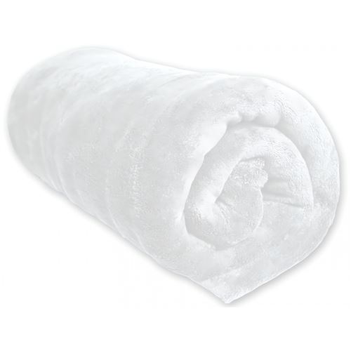 Couverture MICROFIBRE polaire 220x240 cm blanc, par Soleil d'ocre