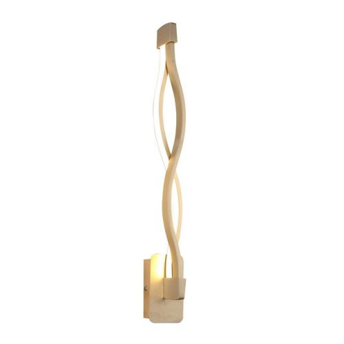 HOMEMANIA Lampe Murale Rod Applique - Or en Métal, 7 x 7 x 49 cm, 1 x LED, 16W, 16800LM, 4200K Lumière Blanc Naturel