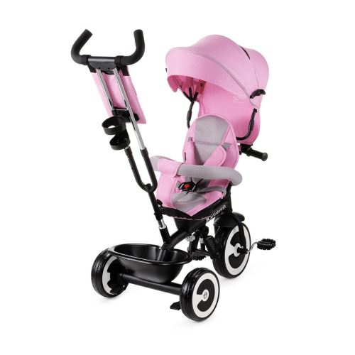 ASTON Tricycle évolutif de 9 mois à 5 ans canne de guidage Rose