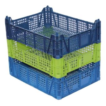 Lot De 5 Caisses En Plastique Caisse Champignons Couleurs