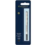 WATERMAN recharge roller , pointe fine, noire, blister X 1