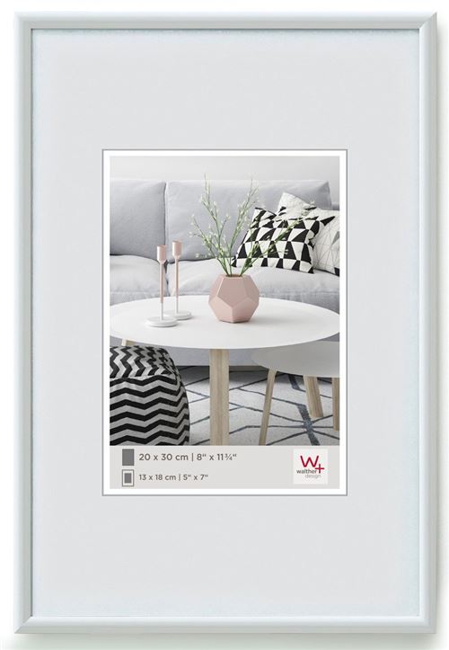 Walther Design KW440H Galeria Cadre en plastique, 40 x 40 cm, blanc