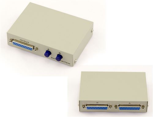 Boitier de Partage Parallèle - 2 Ports - DB25 2 vers 1 ou 1 vers 2