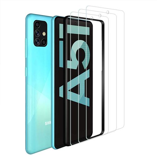 Film De Protection Vitre Verre Trempe Transparent Pour Samsung Galaxy A51 / A51 5G [ Lot De 2 ]