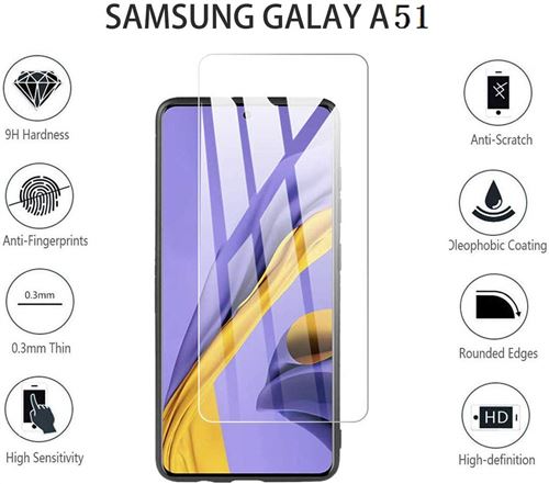 iPomcase Verre trempé (Lot de 2) pour Samsung Galaxy A51 4G - Protection  d'écran pour smartphone - Achat & prix