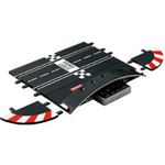 Carrera Digital 132/124 Rail De Raccordement Accessoires - Unité D'adaptation 34,5 Cm - Connecte Poste Pilotage, Tour De Position, Rampe Feux - Pièce Détachée NVX - Sens De Course Fléché - Slot Racing