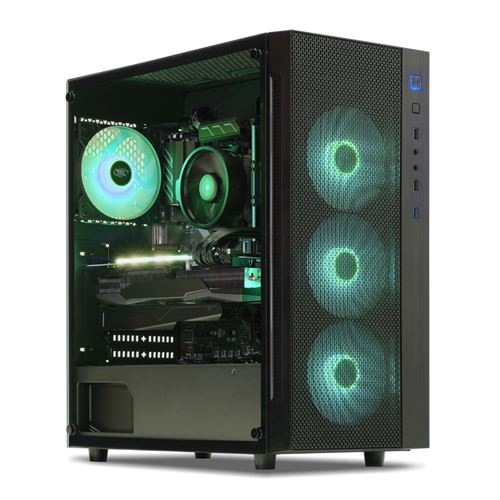 PC Gaming Intel Quad Core, GTX 1650, 16 Go RAM DDR4, 480Go SSD, 2To HDD, USB 3.1. PC Gamer Advanced. Unité centrale sans OS