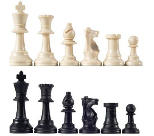 Pièces d'échecs du tournoi de Staunton, triple pondération avec 3,75 roi et 2 reines supplémentaires
