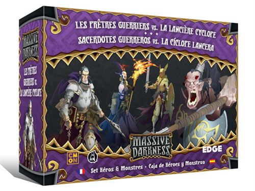 Massive Darkness - 06 - Les Prêtres Guerriers vs. La Lancière Cyclope (Set Héros & Monstres)