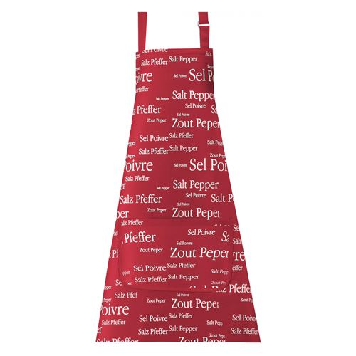 Tablier rouge Sel & Poivre 85 cm Winkler