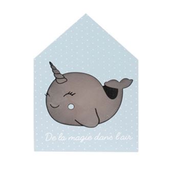 The Home Deco Factory - Décoration lumineuse pour enfant Baleine - Bleu - Baby - 1