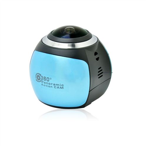 Caméra Panoramique 360 et Waterproof pour Sports Extrêmes Full HD 1920x1080p (Rose)