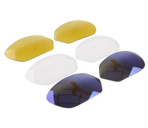 Lazer set de lentilles EC 1 bleu/jaune/transparent