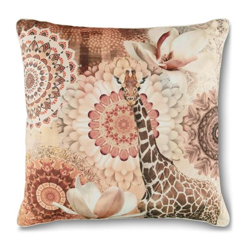 HIP Oreiller décoratif RIVKAH 48x48 cm Marron cuivre
