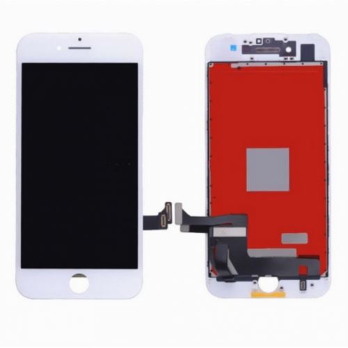 Ecran lcd + vitre tactile sur chassis pour iphone 7 plus blanc + kit outils