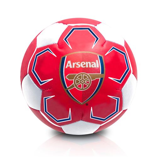 Arsenal football synthétique souple rouge/blanc taille 4