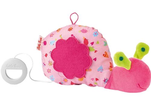 Käthe Kruse boite à musique escargot 25 cm rose