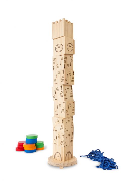 BS Toys jeu Tower of Balanced'adresse 65 cm blanc