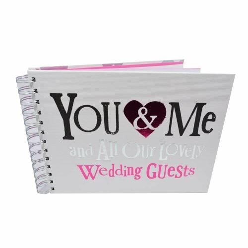Livre d'invités de mariage côté brillant