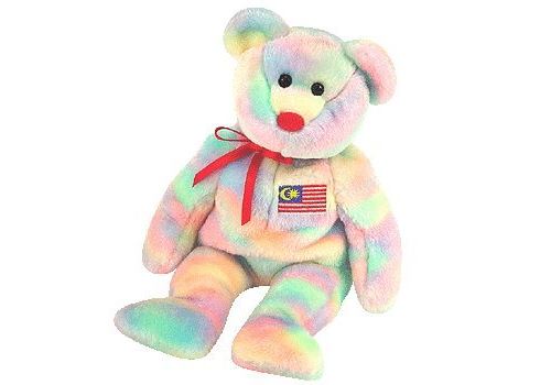 TY Beanie Baby - WIRABEAR l'ours (Exclusivité Malaisie)