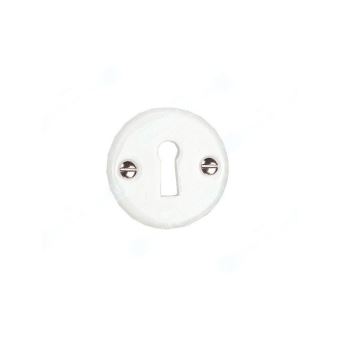 Rosaces de fonction en porcelaine blanc. - 1