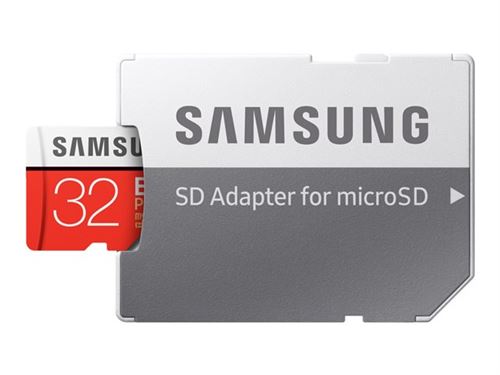 Carte memoire Samsung Micro SD 32 Go Adaptateur SD Carte memoire micro SD Achat prix fnac