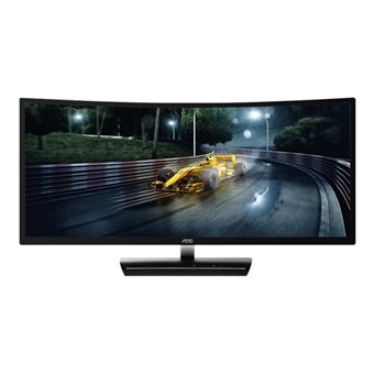 AOC C3583FQ - Écran LCD - 35&quot; - 2560 x 1080 @ 160 Hz - A-MVA - 300 cd/m² - 2000:1 - 4 ms - 2xHDMI, DVI-D, VGA, 2xDisplayPort - haut-parleurs - noir, argent - 1