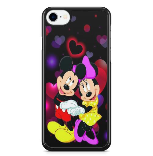 Coque Fifrelin Noire pour iPhone 11 Love Amour Mickey Minnie Disney Mignon