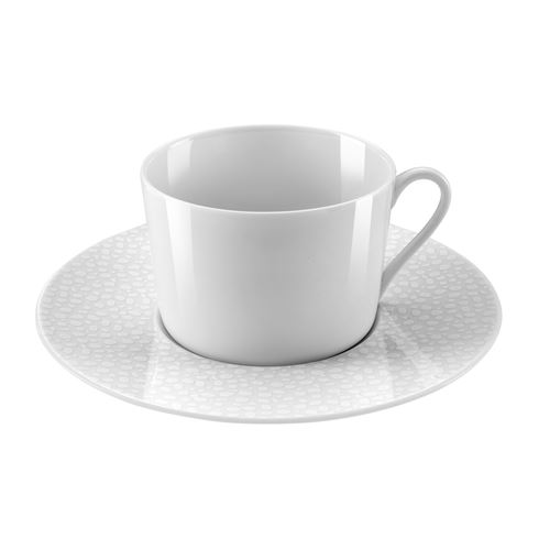 MÉDARD DE NOBLAT - BAGHERA BLANC - Coffret 6 tasses et soucoupes thé