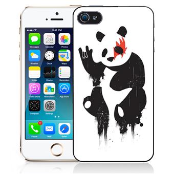 Coque pour iPhone 4/4S panda rock - 1