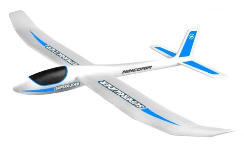 Ninco avion tangage Superglider 120 cm blanc/bleu