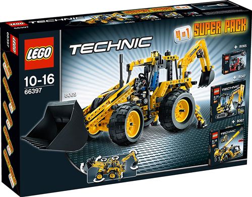 Lego Technic - 66397 - Jeu de Construction - Super Pack 4 en 1
