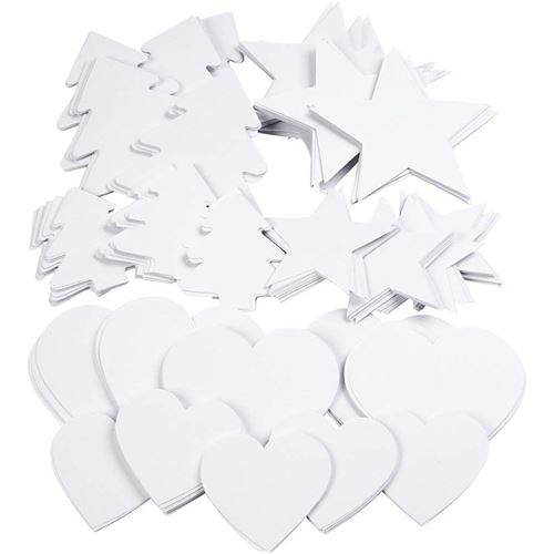 Formes en carton , dim. 6-10 cm, 240 gr, 300pièces