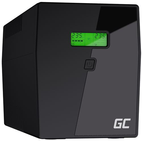 Green Cell Microsine 2000VA LCD - UPS - 220/230/240 Volt wisselstroom V - 1400 Watt - 2000 VA - 9 ampère-uur - USB - uitgangen: 4