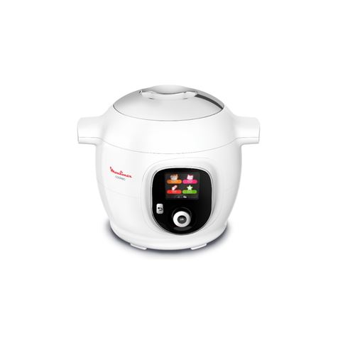 MOULINEX YY4405FB Multicuiseur intelligent Cookéo+ 6L 100 RECETTES LOUCHE ET LIVRE DE CUISINE INCLUS - Blanc