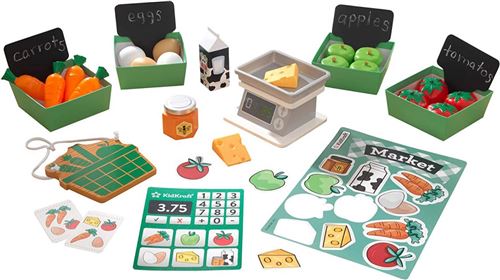 KidKraft Pack de jeu du marché fermier 34 pcs