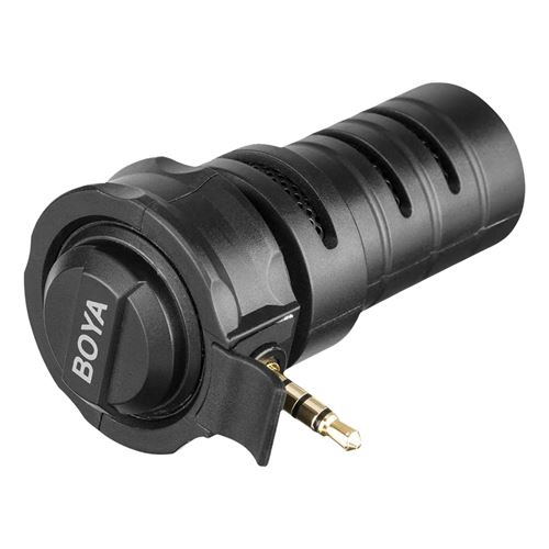 Micro Jack 3.5mm Enregistrement Audio Plug and Play BY-A7H Boya Noir