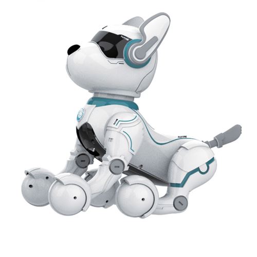 Discours Contrôle vocal Leidy Chien Robot animaux Jouets robotiques pour chiens Puggy Jouets