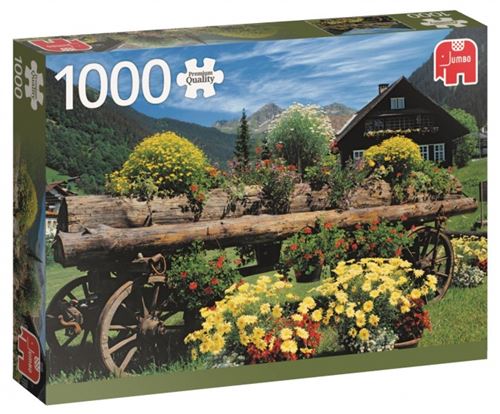 Puzzle 1000 Pièces : Fleurs des Alpes, Jumbo